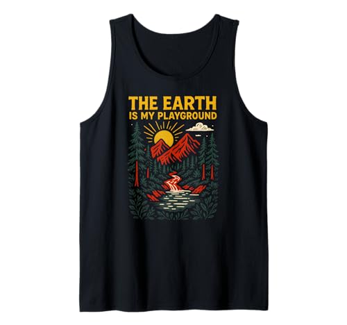 Outdoor Creation Earth is My Playground Vintage Herren Faith Tank Top Outdoor Creation Earth is My Playground Vintage Herren Faith Tank Top von Catholic Holy Humor Christian Spiritual Clothing