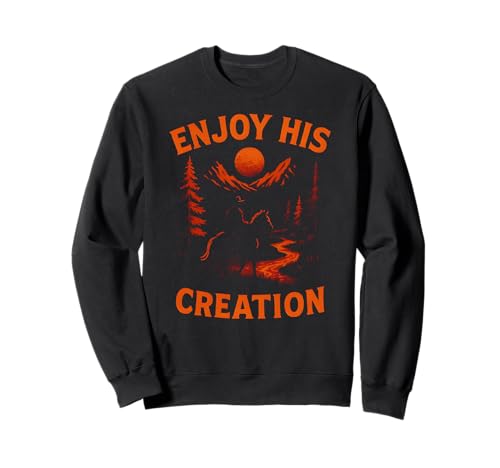 Outdoor Enjoy His Creation Vintage Herren Christian Faith Sweatshirt Outdoor Enjoy His Creation Vintage Herren Christian Faith Sweatshirt von Catholic Holy Humor Christian Spiritual Clothing