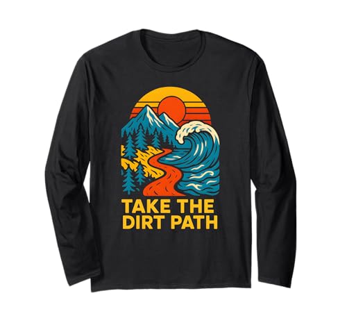 Outdoor Take The Dirt Path Vintage Herren Christian Faith Langarmshirt Outdoor Take The Dirt Path Vintage Herren Christian Faith Langarmshirt von Catholic Holy Humor Christian Spiritual Clothing