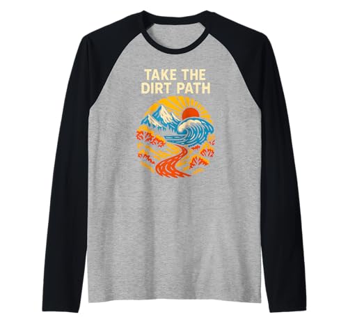 Outdoor Take The Dirt Path Vintage Herren Christian Faith Raglan von Catholic Holy Humor Christian Spiritual Clothing