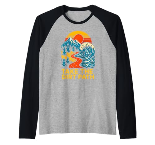 Outdoor Take The Dirt Path Vintage Herren Christian Faith Raglan von Catholic Holy Humor Christian Spiritual Clothing