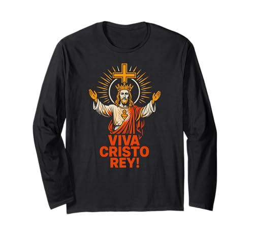 Catholic Pride Viva Cristo Rey Vintage Herren Get Well Langarmshirt Catholic Pride Viva Cristo Rey Vintage Herren Get Well Langarmshirt von Catholic Patient Hospital Surgery Recovery Apparel