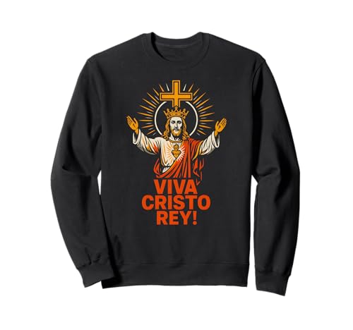 Catholic Pride Viva Cristo Rey Vintage Herren Get Well Sweatshirt Catholic Pride Viva Cristo Rey Vintage Herren Get Well Sweatshirt von Catholic Patient Hospital Surgery Recovery Apparel
