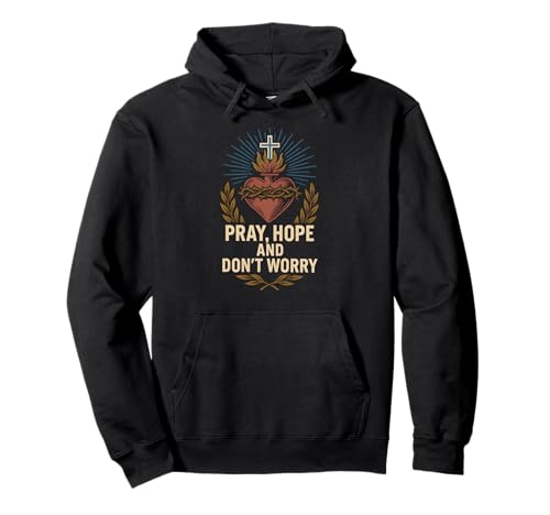 Pray Hope Don't Worry Vintage Herren Recovery Bekleidung Pullover Hoodie Pray Hope Don't Worry Vintage Herren Recovery Bekleidung Pullover Hoodie von Catholic Patient Hospital Surgery Recovery Apparel