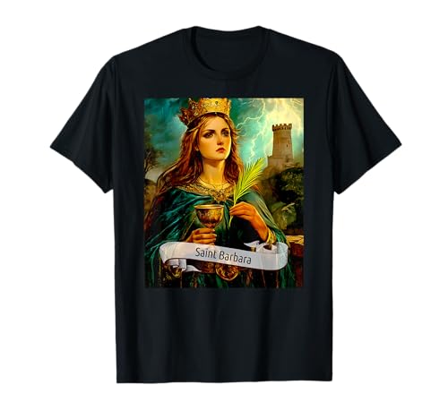 Katholische Heilige | St. Barbara | katholisches Design Frauen | Geschenk T-Shirt von Catholic Saints Gift Tees