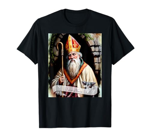 Katholische Heilige | St. Blaise | katholisches Design Frauen Geschenk T-Shirt von Catholic Saints Gift Tees