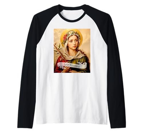 Katholische Heilige | St. Philomena | katholisches Design Frauen Geschenk Raglan von Catholic Saints Gift Tees