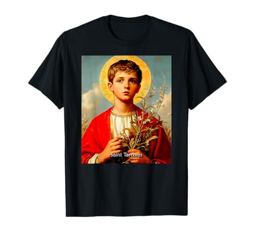 Katholische Heilige | St. Tarcisius | katholisches Design Frauen Geschenk T-Shirt von Catholic Saints Gift Tees