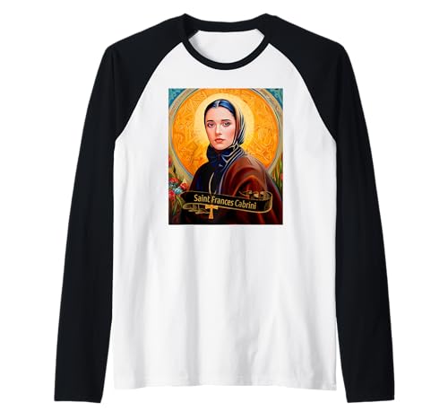 St. Frances Cabrini | Mutter Cabrini katholische Frauen Geschenk Raglan von Catholic Saints Gift Tees