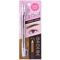 Cathy Doll - 2-Tone Eyebrow Pencil 01 Dark Brown von Cathy Doll