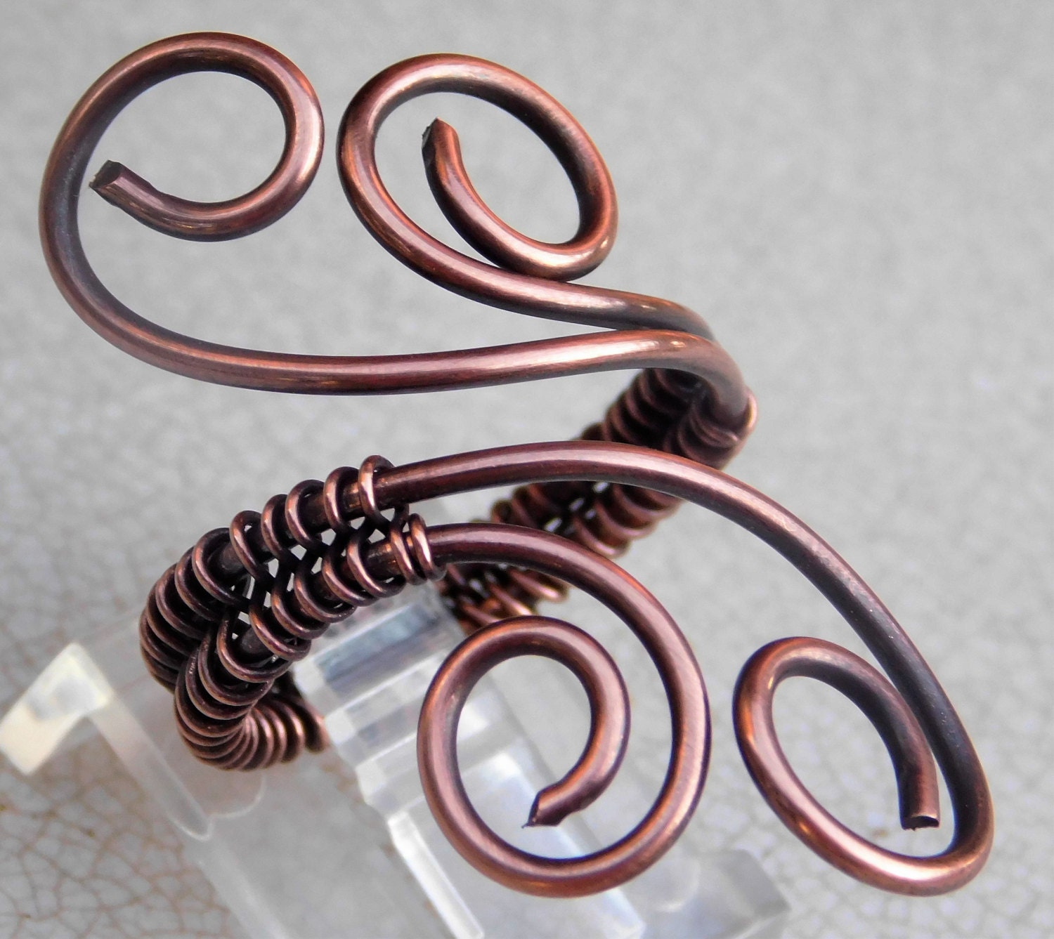 Einstellbare Antik Kupfer Ring Draht Gewickelt Design Einstellbare Antik Kupfer Ring Draht Gewickelt Design von CathyJewellCreations