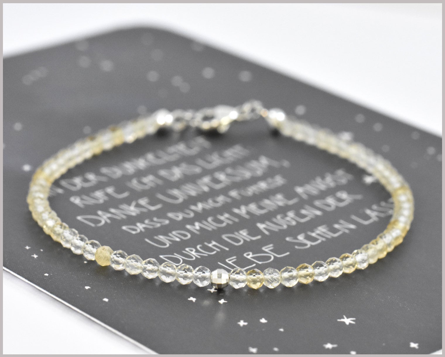 Citrin Edelstein Armband 3 Mm Mit 925 Silber, Geschenke Für Frauen Citrin Edelstein Armband 3 Mm Mit 925 Silber, Geschenke Für Frauen von CathyThicaNamaste