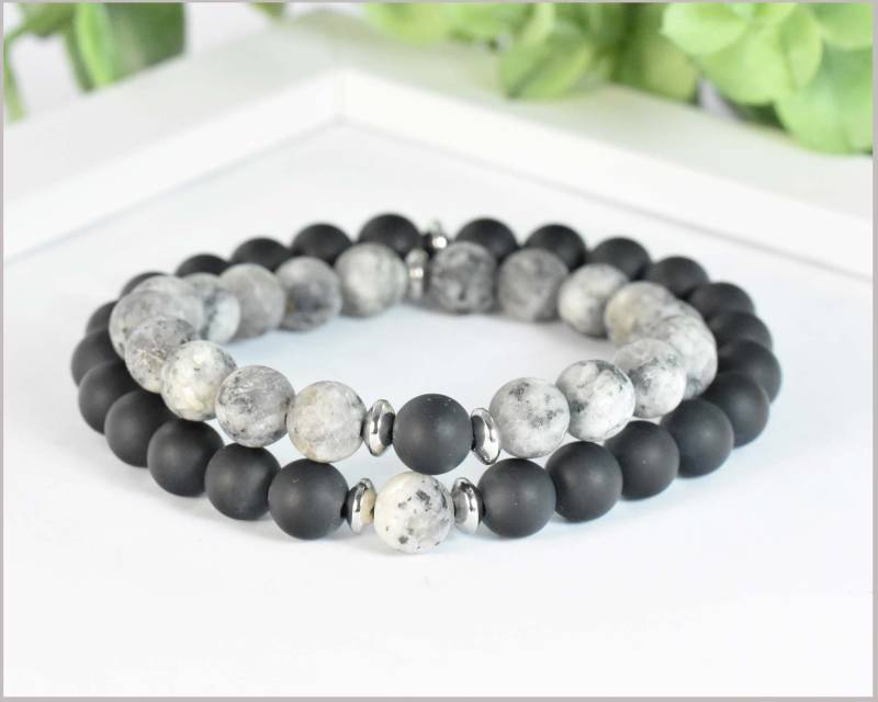 Edelstein Partnerarmband 2 Paar Für Sie Und Ihn Edelstein Partnerarmband 2 Paar Für Sie Und Ihn von CathyThicaNamaste