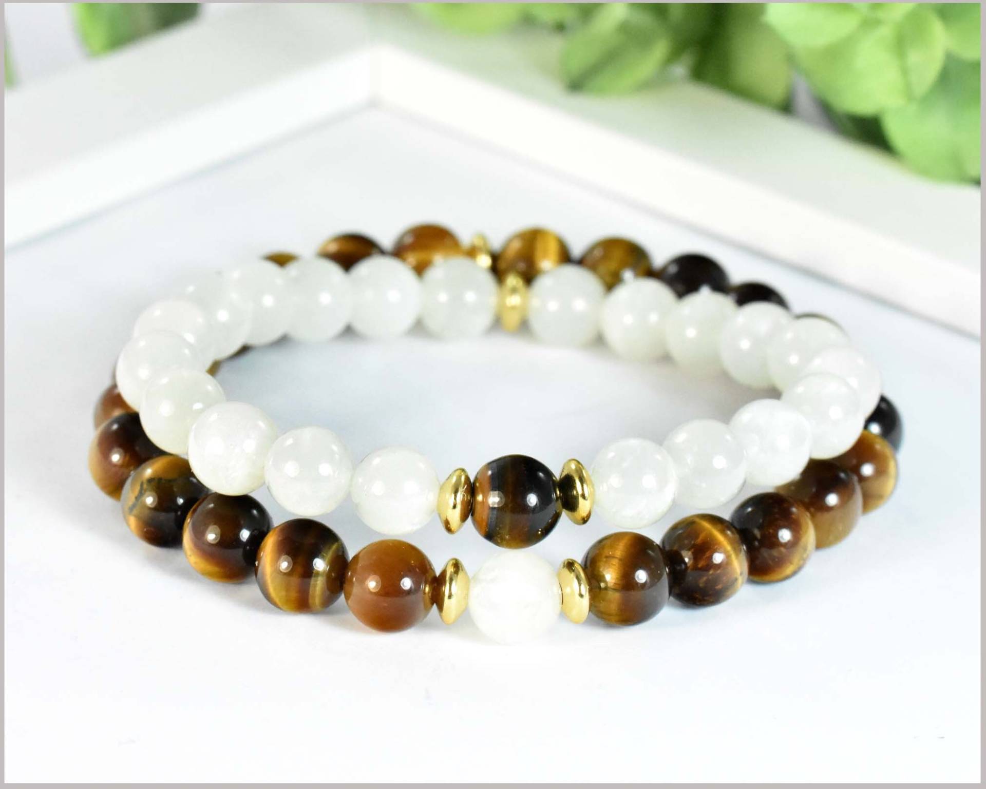 Edelstein Partnerarmband 2 Paar Für Sie Und Ihn Edelstein Partnerarmband 2 Paar Für Sie Und Ihn von CathyThicaNamaste