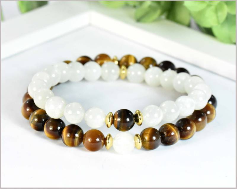 Edelstein Partnerarmband 2 Paar Für Sie Und Ihn Edelstein Partnerarmband 2 Paar Für Sie Und Ihn von CathyThicaNamaste