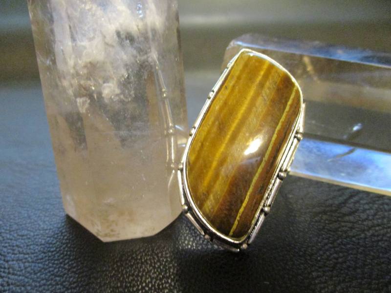 Tiger Eye Ring Aus Sterlingsilber von CathysSilverLining