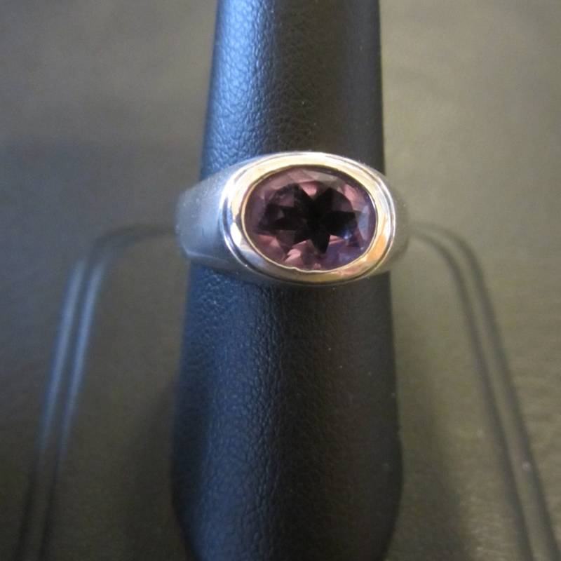 sterling Silber Amethyst Ring von CathysSilverLining