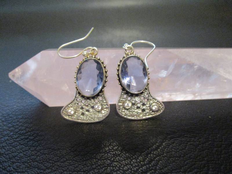 sterling Silber Iolith Ohrringe von CathysSilverLining