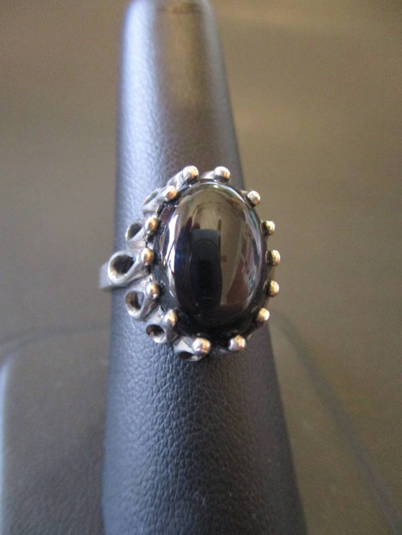 sterling Silber Onyxring von CathysSilverLining