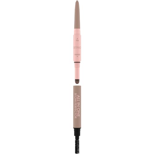 Catrice All In One Brow Perfector, Augenbrauenstift, Nr. 010, Braun, langanhaltend, abdeckend, definierend, natürlich, vegan, ohne Mikroplastikpartikel, Nanopartikel frei, ohne Parfüm, 1er Pack (0.4g) von Catrice