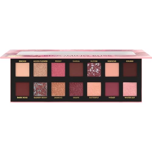 Catrice Blooming Bliss Slim Eyeshadow Palette, Lidschatten, Nr. 020, Mehrfarbig, 14 Farben, langanhaltend, vegan, ohne Mikroplastikpartikel, Nanopartikel frei, ohne Parfüm, 1er Pack (10.6g) von Catrice