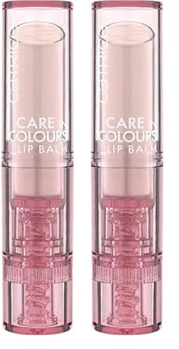 Catrice Care In Colours Lip Balm, Nr. 010, Transparent, feuchtigkeitsspendend, pflegend, natürlich, glänzend, vegan, ohne Alkohol, ohne Konservierungsstoffe, ohne Parabene, 2er Pack (3g) von Catrice
