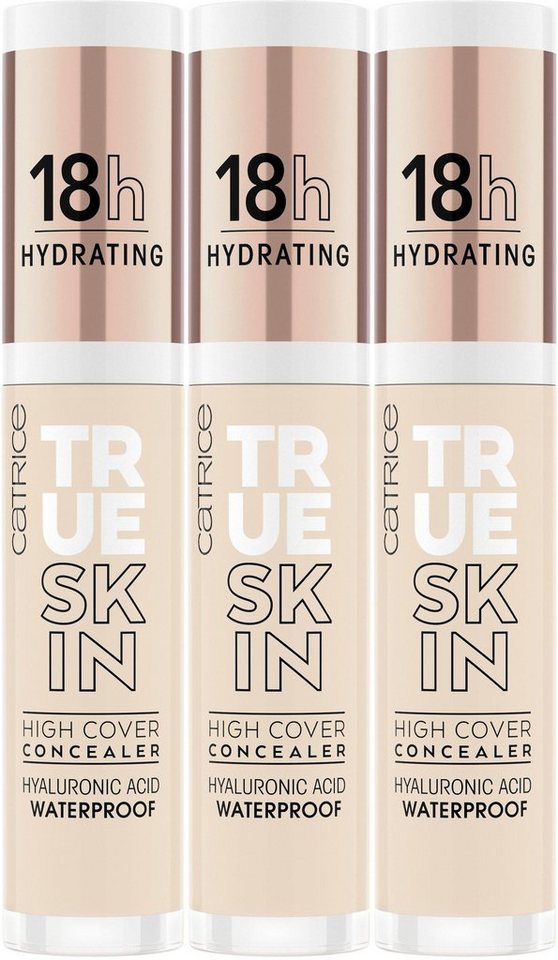 Catrice Concealer True Skin High Cover Concealer, 3-tlg., mit Hyaluronsäure von Catrice