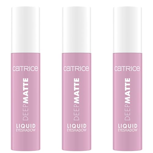 Catrice Deep Matte Liquid Eyeshadow, Lidschatten, Nr. 010, Pink, langanhaltend, Expressergebnis, hochpigmentiert, vegan, wasserfest, ohne Mikroplastikpartikel, Nanopartikel frei, 3er Pack (3x4ml) von Catrice