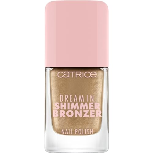 Catrice Dream In Shimmer Bronzer Nail Polish, Nr. 090, Braun, langanhaltend, schimmernd, acetonfrei, vegan, ohne Mikroplastikpartikel, ohne Konservierungsstoffe, 1er Pack (10.5ml) von Catrice