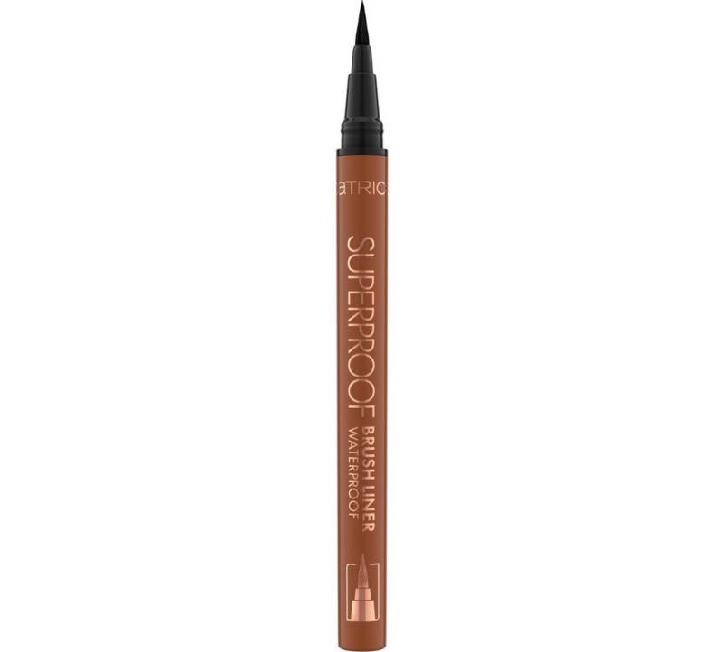Catrice Eyeliner Superproof Brush Liner Waterproof, 3-tlg., Extrem wasserfest, präzise, satte Farbe, ideal für feine Linien. von Catrice