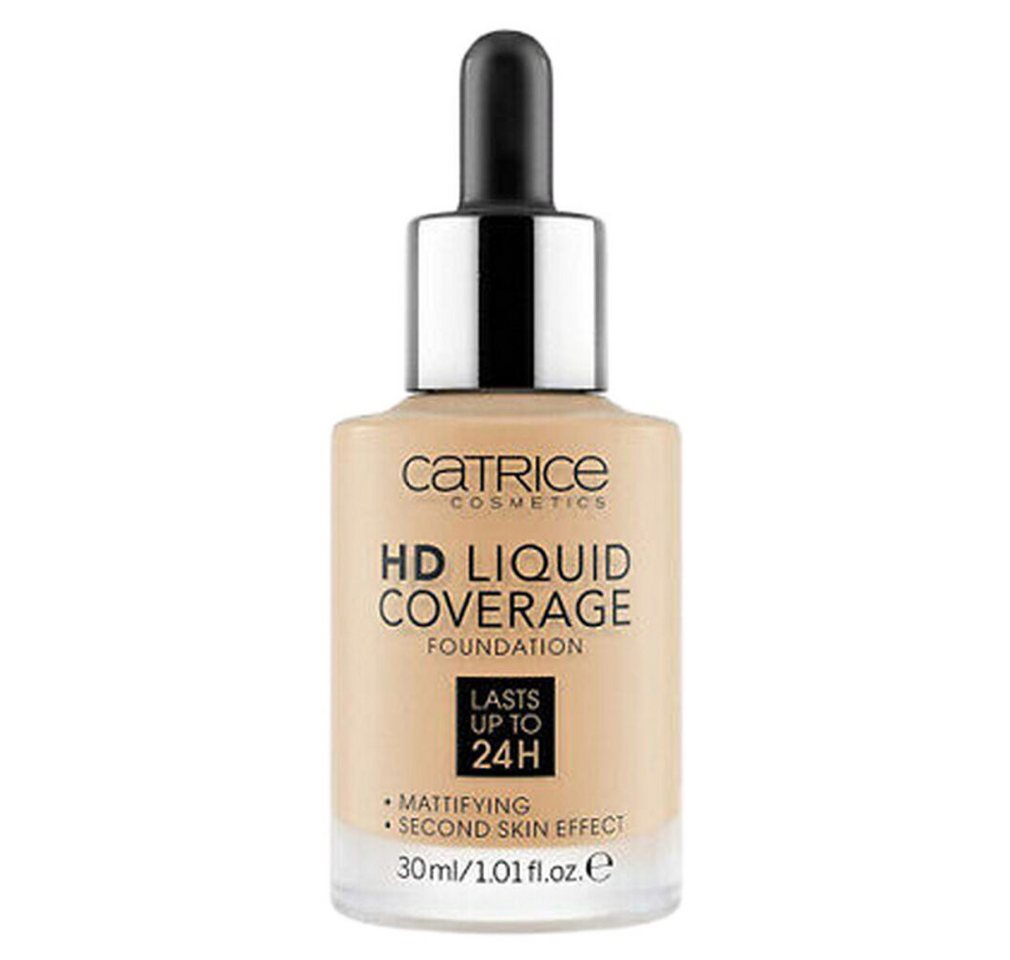Catrice Foundation Foundation Liquid HD Coverage Waterproof 032 Hautfarbe Beige, 30 ml von Catrice