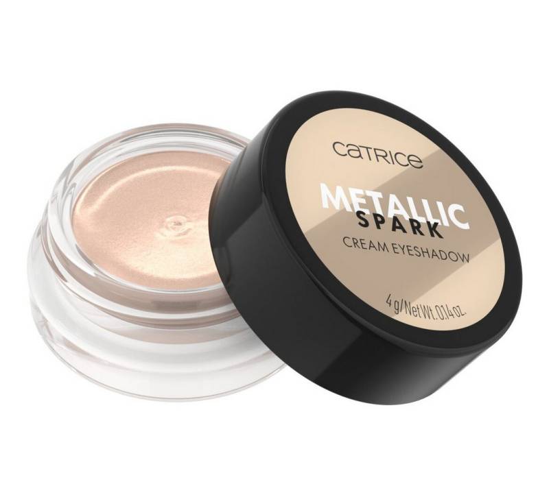 Catrice Lidschatten Metallic Spark Cream Eyeshadow, 3-tlg., Wischfest, lange Haltbarkeit, cremig, metallisch funkelndes Finish. von Catrice