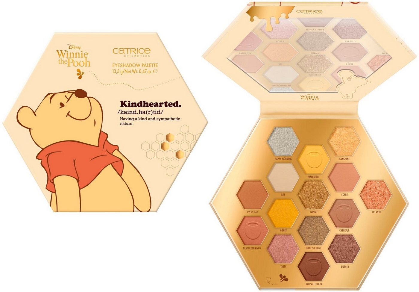 Catrice Lidschatten-Palette Disney Winnie the Pooh Eyeshadow Palette, Augen-Make-Up mit 15 abgestimmten Shades von Catrice