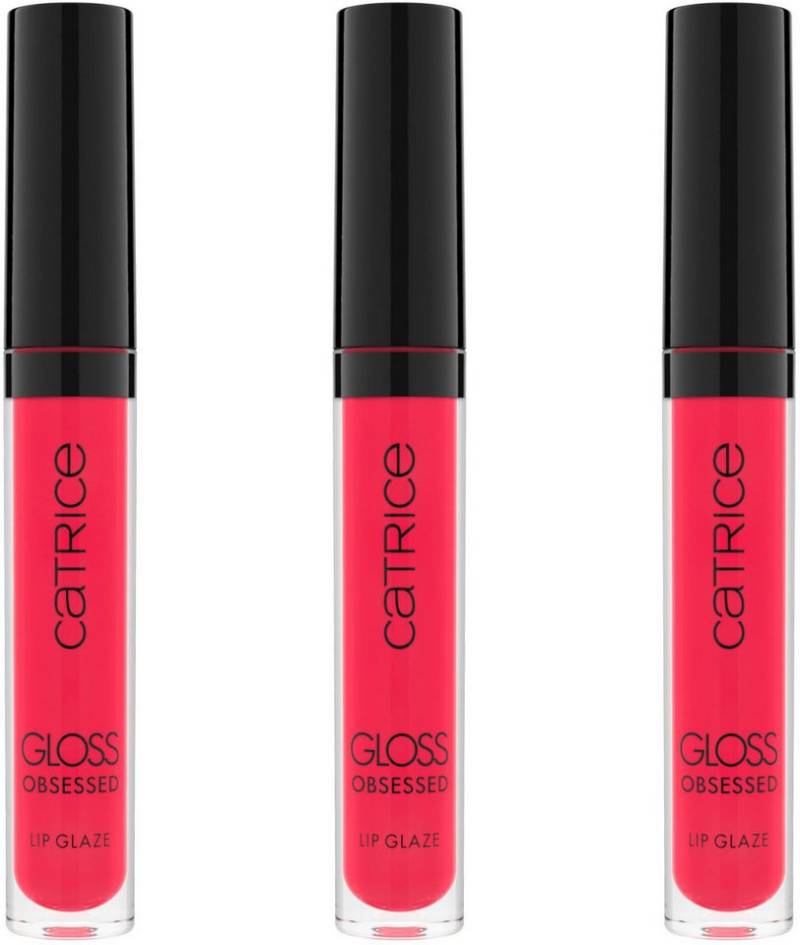 Catrice Lipgloss Gloss Obsessed Lip Glaze, 3-tlg., Pflegt die Lippen und sorgt für strahlenden Glanz von Catrice