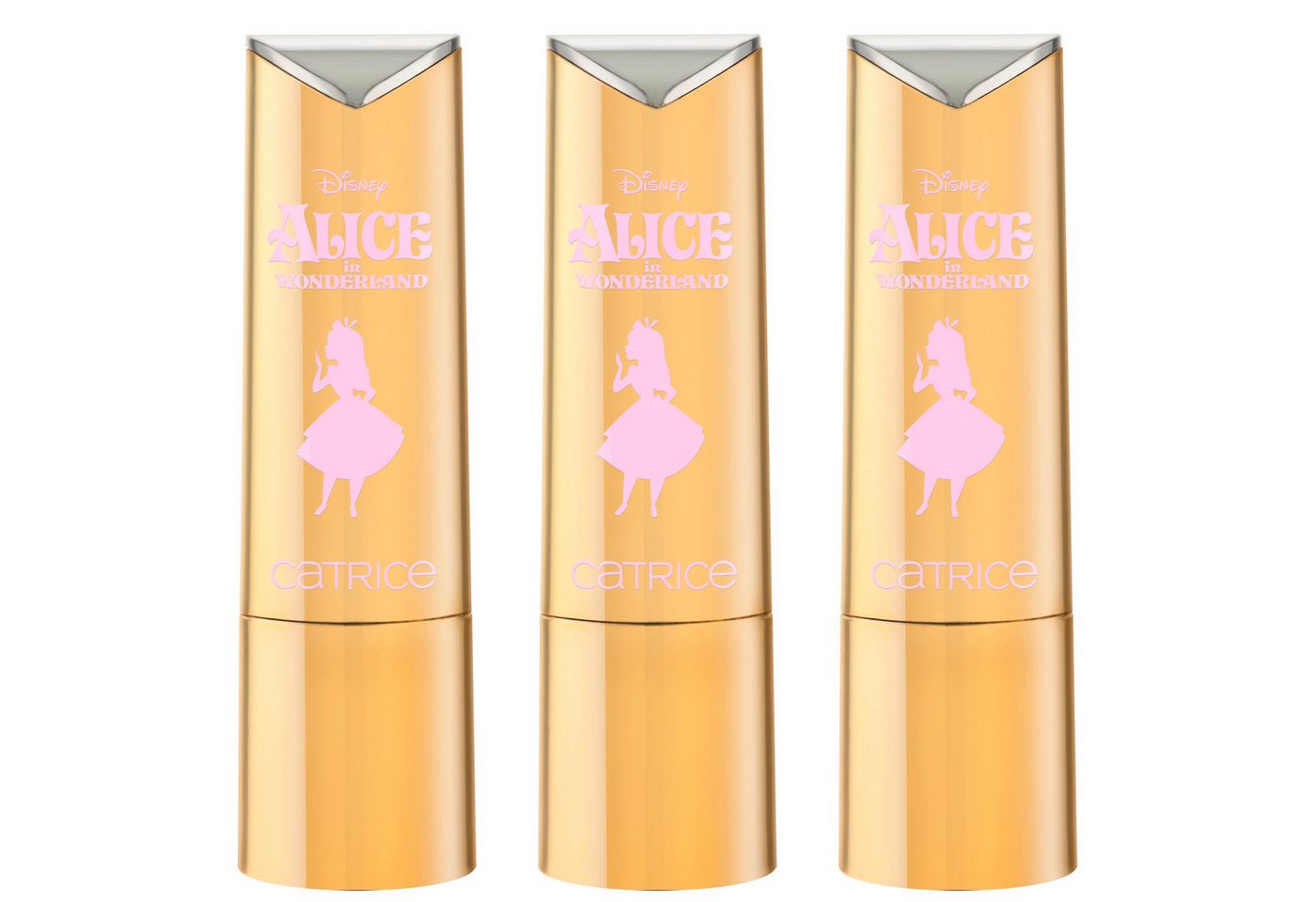 Catrice Lippenbalsam Disney Alice in Wonderland Glow Lip Balm, 3-tlg. von Catrice