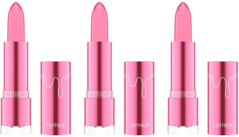 Catrice Lippenbalsam Soft Glaze Glow Lip Balm, 3-tlg., mit zartem rosa von Catrice