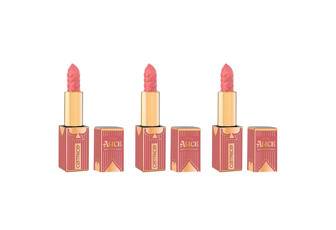 Catrice Lippenstift Disney Alice in Wonderland Semi-Matte Lipstick, 3-tlg. von Catrice