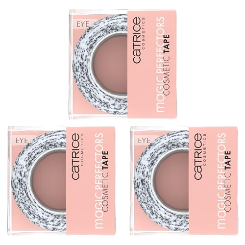 Catrice Magic Perfectors Cosmetic Tape, Lidschablone, für sensible Augen/Haut, definierend, Expressergebnis, Einfach zu entfernen, Nanopartikel frei, 3er Pack (3x1pcs) von Catrice