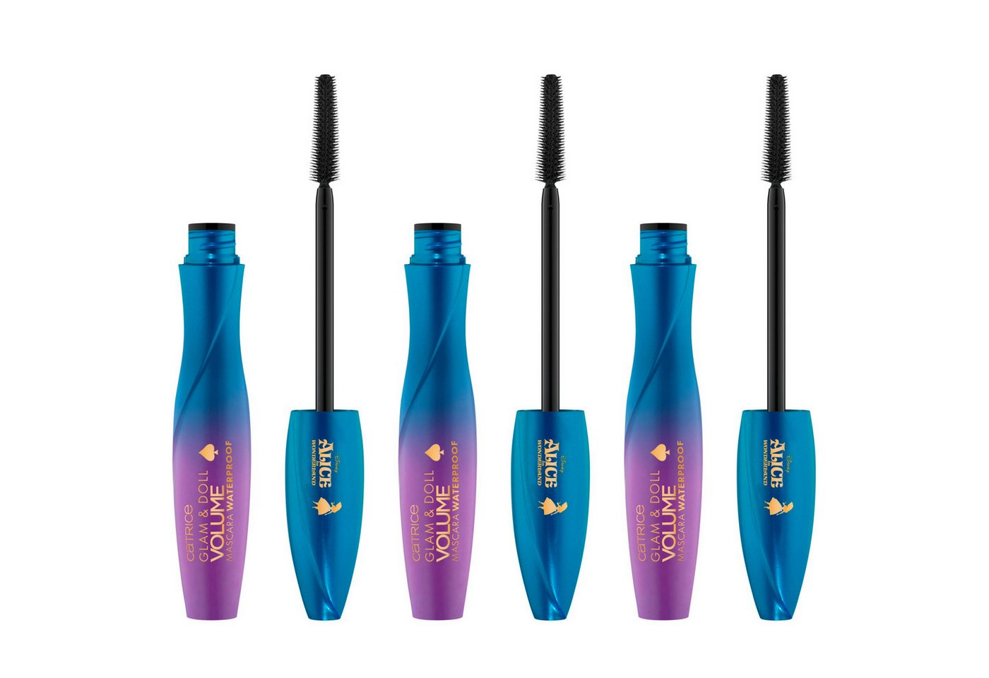 Catrice Mascara Disney Alice in Wonderland Glam & Doll Volume Mascara Waterproof, 3-tlg. von Catrice