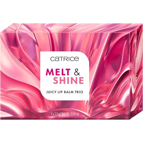 Catrice Melt & Shine Juicy Lip Balm Trio, Lippenpflege, Nr. 01, Mehrfarbig, glänzend, strahlend frisch, acetonfrei, vegan, ohne Mikroplastikpartikel, glutenfrei, 1er Pack (1.3g) von Catrice