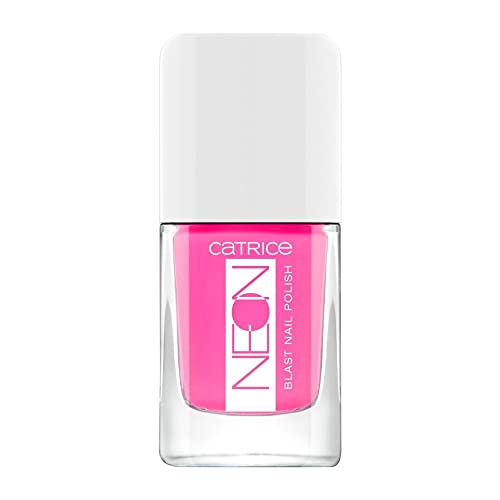 Catrice Neon Blast Nail Polish, Nailpolish, Nagellack, Nr. 04 Flashing Pink, pink, glänzend, farbintensiv, ohne Aceton, vegan, ohne Konservierungsstoffe (10,5ml) von Catrice
