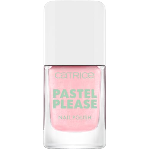 Catrice Pastel Please Nail Polish, Nr. 010, Pink, langanhaltend, hochpigmentiert, schimmernd, farbintensiv, acetonfrei, vegan, ohne Mikroplastikpartikel, ohne Parfüm, 1er Pack (10.5ml) von Catrice