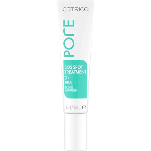 Catrice Pore SOS Spot Treatment, Make Up, Foundation, transparent, für Mischhaut, für trockene Haut, für unreine Haut, Anti-Pickel, beruhigend, schnelltrocknend, vegan, ölfrei, ohne Parfüm (15ml) von Catrice