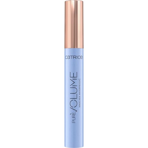 Catrice Pure Volume Mascara Waterproof, Wimperntusche, Nr. 010 Black Waterproof, schwarz, volumengebend, mit Ölen, Wischfest, natürlich, wasserfest, vegan, ohne Parfüm (10ml) von Catrice