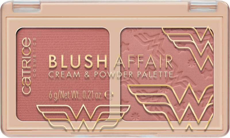 Catrice Rouge-Palette Wonder Woman Blush Affair Cream & Powder Palette, Variable Deckkraft, natürliches Finish, leicht verblendbar. von Catrice