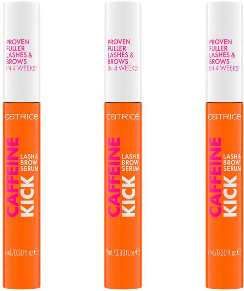 Catrice Wimpernserum Caffeine Kick Lash & Brow Serum, 3-tlg., mit Koffein von Catrice