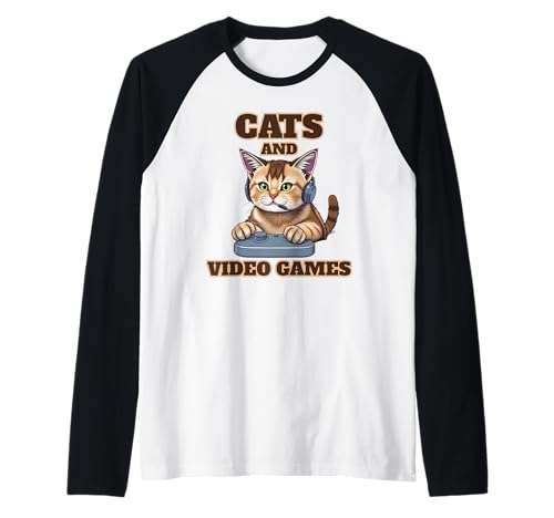 Katzen und Spiele | Lustiger Katzenvater, Mama, Kind Raglan Katzen und Spiele | Lustiger Katzenvater, Mama, Kind Raglan von Cats And Gaming Apparel