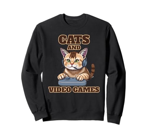 Katzen und Spiele | Lustiger Katzenvater, Mama, Kind Sweatshirt Katzen und Spiele | Lustiger Katzenvater, Mama, Kind Sweatshirt von Cats And Gaming Apparel