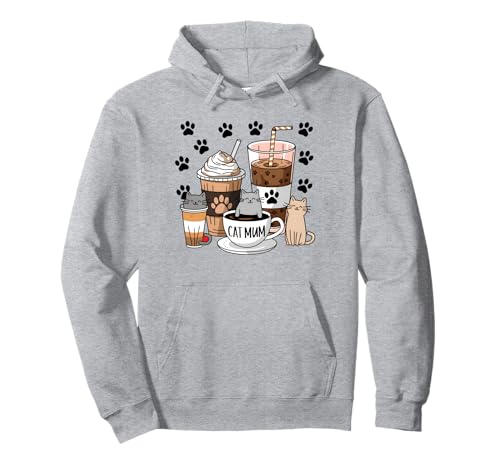 Cute Paw Feline Life Better With Cats & Coffee Tea Cat Mama Pullover Hoodie Cute Paw Feline Life Better With Cats & Coffee Tea Cat Mama Pullover Hoodie von Cats For Mum Inspire