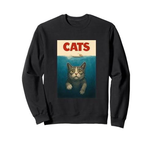 Katzen und Maus niedlich lustig Humor Parodie Geschenke für Frauen Männer Sweatshirt von Cats Lovers cute